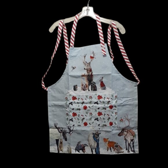 NEW!! Children's Chef Holiday Animal Bunch Apron by Green Box Art - 100% Cotton! - Picture 2 of 8